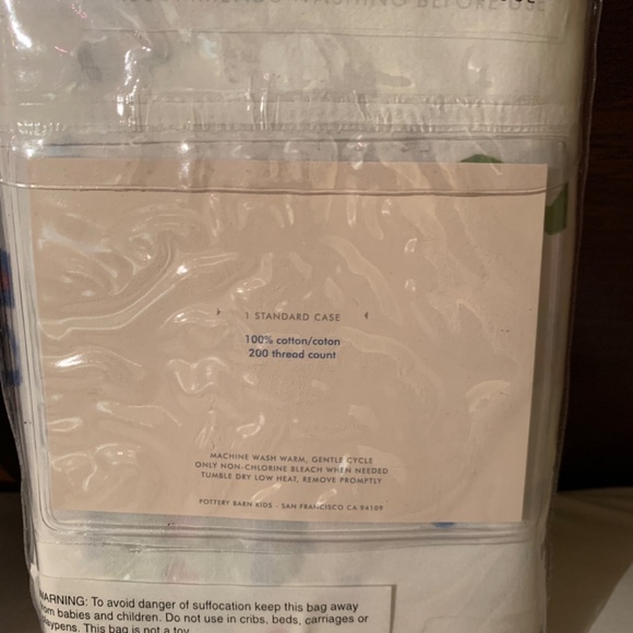 Pottery Barn Kids Tea Time Percale Standard Pillowcases - Picture 4 of 5